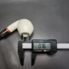 MBSD Meerschaum Deluxe Bent Rhodesian Block Meerschaum Pipe, Briar-Mortise, New - Image 10