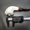 MBSD Meerschaum Deluxe Rusticated Horn Block Meerschaum Pipe, Briar-Mortise, 9mm - Image 10