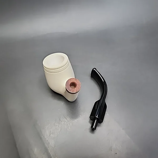 MBSD Meerschaum Deluxe Oom Paul Sitter Block Meerschaum Pipe, Briar-Mortise - Image 11