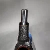 Scott Klein 2017 Sandblasted Wide Shank Pot Estate Briar Pipe, Unsmoked - Image 7
