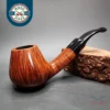 Design Berlin Rico's-04 Smooth Brandy Estate Briar Pipe Unsmoked, 9mm