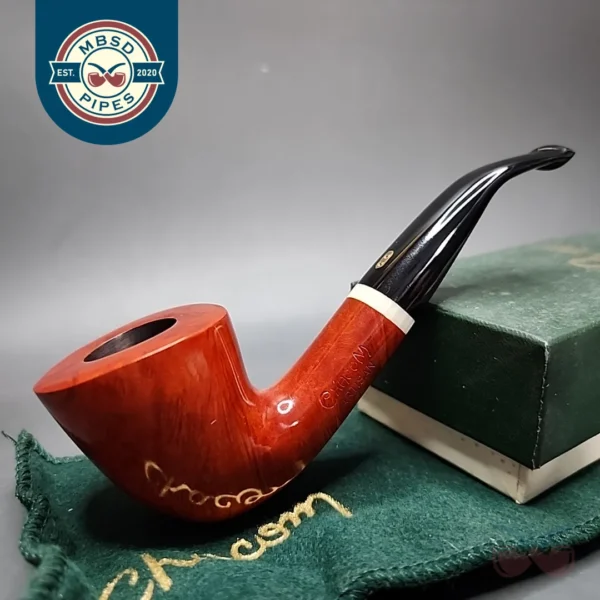 Chacom Artisan 411 Smooth Bent Dublin Estate Briar Pipe, Unsmoked