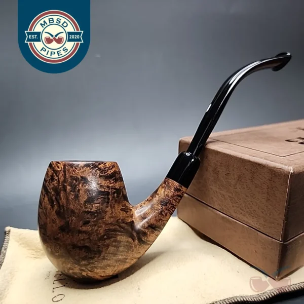 Castello "Castello" KKKK Smooth Bent Egg Estate Briar Pipe, Italian Estates