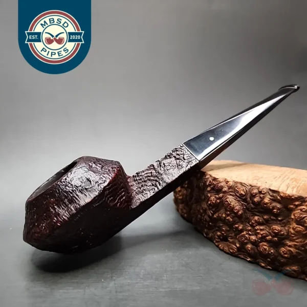 1961 Dunhill Shell ODA 838 Squat Bulldog Estate Briar Pipe, English Estates