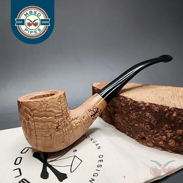 Morgan Bones Small Bent Billiard Briar Pipe, New