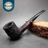 Darnell Old Briar Rusticated Bent Billiard Estate Briar Pipe, Unsmoked
