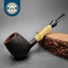 Ernie Markle Sandblasted Bamboo Lovat Estate Briar Pipe, American Estates