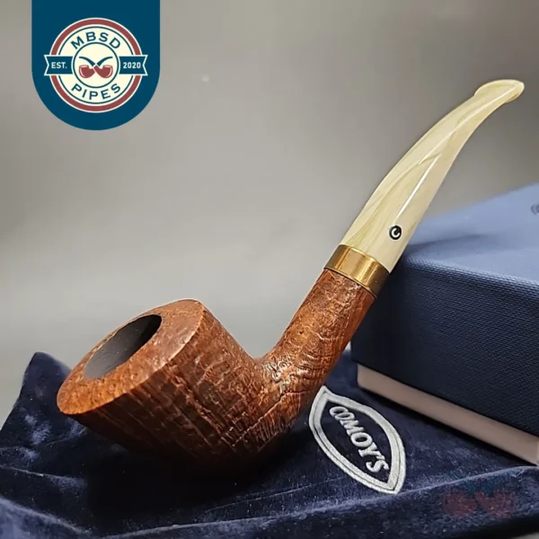 Comoy's Christmas 2018 Sandblasted Dublin Estate Briar Pipe, Unsmoked