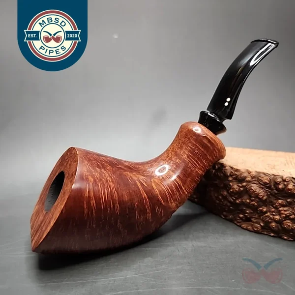 2001 Clarence Mickles Freehand Horn Handmade Estate Briar Pipe, Unsmoked