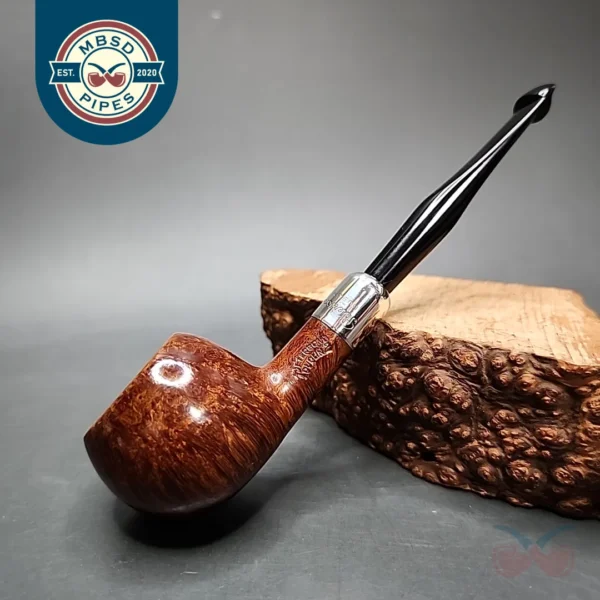 Pre-2003 Peterson Silver Mounted Army 407 Smooth Prince Estate Briar Pipe, Irish Estates