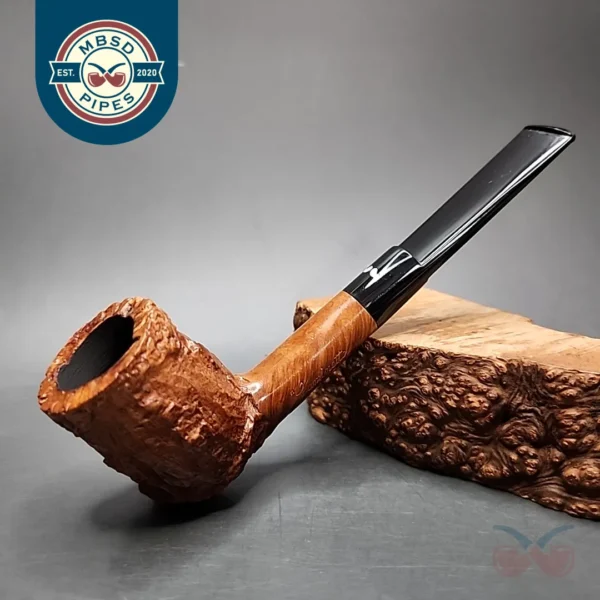 Caminetto New Dear Wax Drip Billiard Estate Briar Pipe, Italian Estates