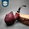 HS Studio Sandblasted Pitcher Estate Briar Pipe, Unsmoked