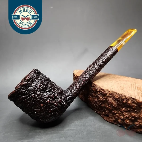 Castello Sea Rock 32 KK Rusticated Canadian Estate Briar Pipe, Italian Estates