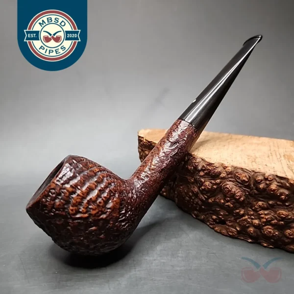 1956 Dunhill Shell K 4S Sandblasted Apple Estate Briar Pipe, English Estates