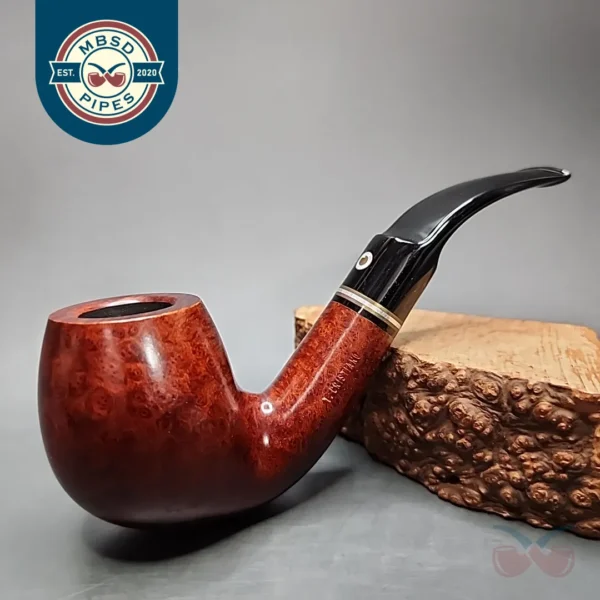 Thomas Cristiano Smooth Bent Brandy Estate Briar Pipe, Unsmoked
