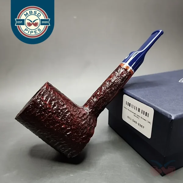Savinelli Unica U36 Rusticated Poker Briar Pipe, 6mm, New