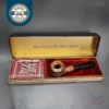 Mincer Era Custom-Bilt Filter Straight Pot Estate Briar Pipe, Complete Set