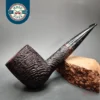2002 JT Cooke Magnum Sandblasted Billiard Estate Briar Pipe, Unsmoked