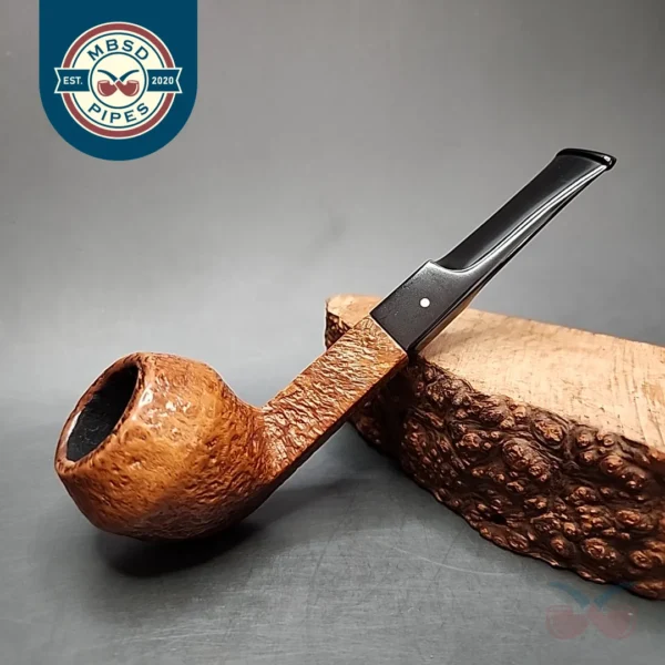 1964 Dunhill Tanshell 48 Sandblasted Bulldog Estate Briar Pipe, English Estates