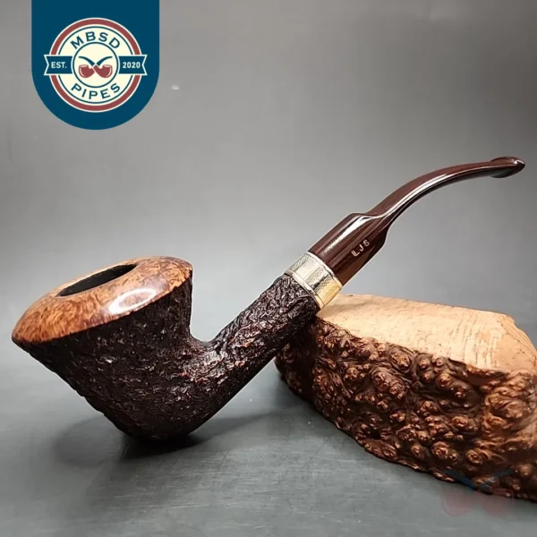 Ferndown Bark 2 Star Bent Dublin Estate Briar Pipe, English Estates