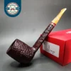 Savinelli 2024 Saint Nicholas 804 KS Rusticated Canadian Briar Pipe, Unsmoked, 6mm