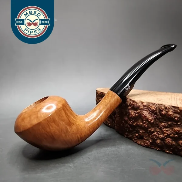 Davidoff Smooth Bent Rhodesian Estate Briar Pipe, Unsmoked