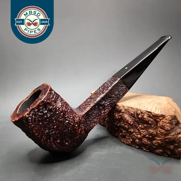 1969 Dunhill Shell ODA 836 Sandblasted Panel Estate Briar Pipe, English Estates