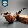 Preben Holm Fancy Sandblasted Freehand Estate Briar Pipe, Danish Estates