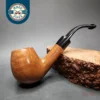 Roma Smooth Bent Apple Estate Briar Pipe, Unsmoked
