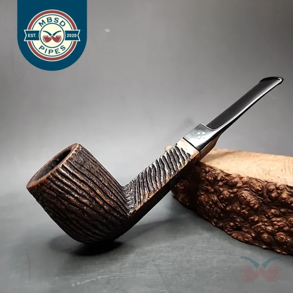 Sasieni Four Dot Rustic Perth Estate Briar Pipe, English Estates