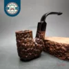 Oom Paul Sitter Rusticated Estate Briar Pipe, Italian Estates