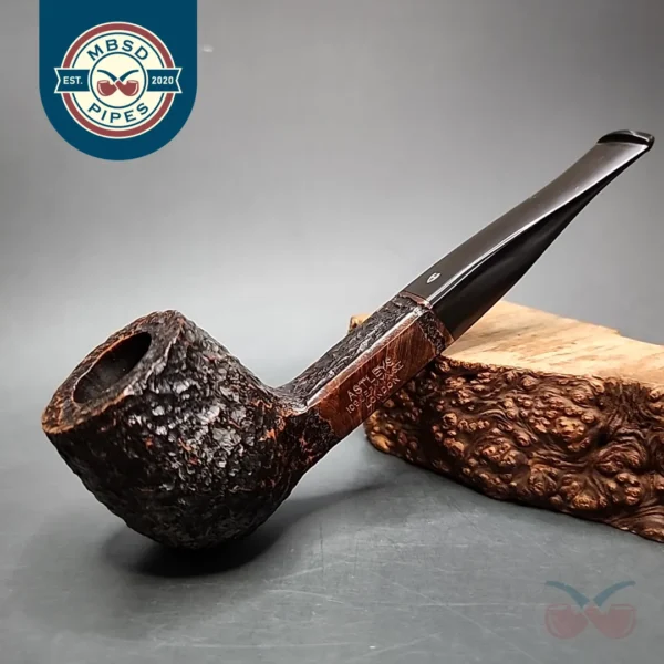 Astleys Rusticated Square Shank Billiard Estate Briar Pipe, English Estates