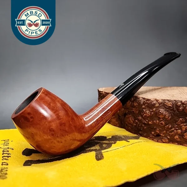 Mastro Geppetto Liscia 1 Smooth Cutty Estate Briar Pipe, Unsmoked
