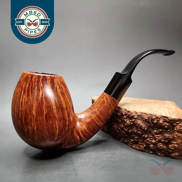 S Bang Kobenhavn 9 Smooth Bent Egg Estate Briar Pipe, Danish Estates