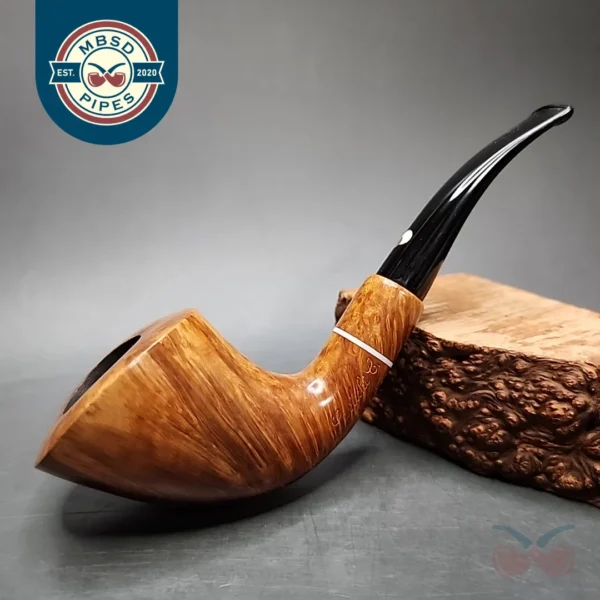 Claudio Cavicchi C Grade Smooth Horn Estate Briar Pipe, Italian Estates