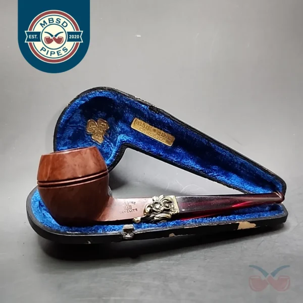 Pre-Kaywoodie KBB Blue Line Bakelite Straight Bulldog Estate Briar Pipe, Unsmoked