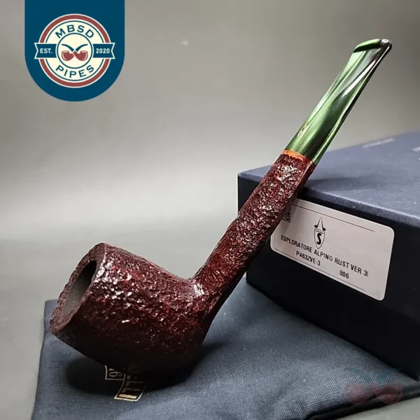 Savinelli Esploratore Alpino 806 Rusticated Canadian Briar Pipe, New
