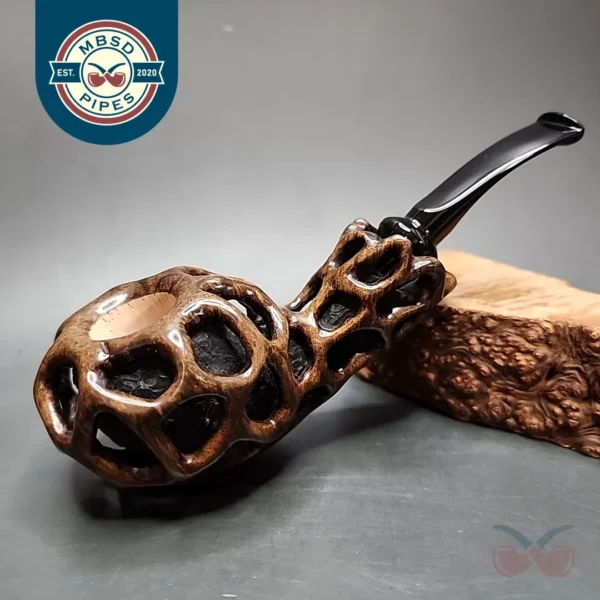 Moonlight Lotus Handmade Briar Pipe, New