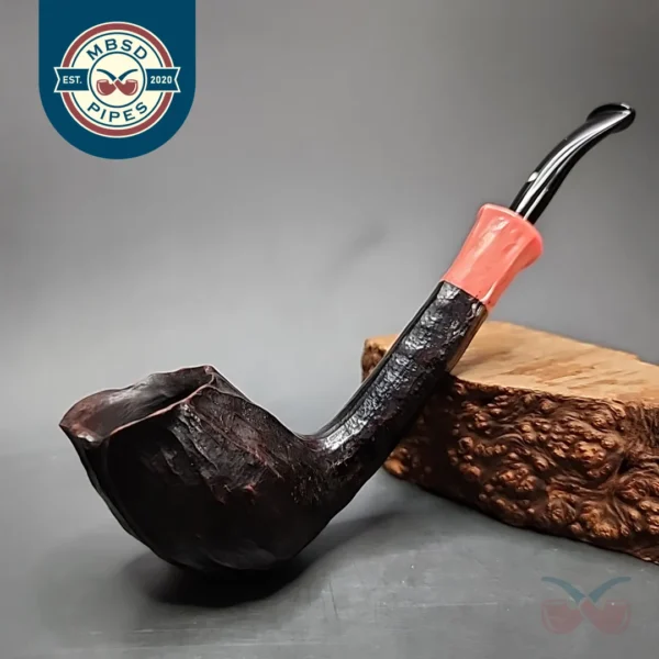 Anne Julie Rusticated Tulip Estate Briar Pipe, Danish Estates