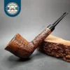 Charatan's Make Free Hand Relief Sandblasted Dublin Estate Briar Pipe, English Estates