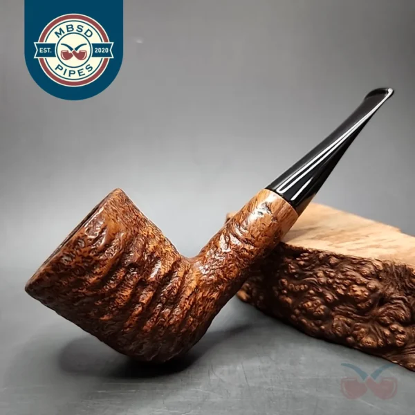 Charatan's Make Selected Sandblasted Dublin Estate Briar Pipe, English Estates