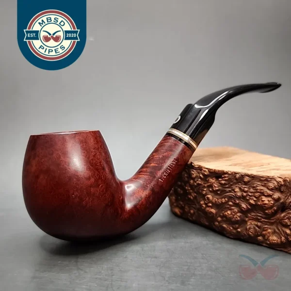 Thomas Cristiano Smooth Bent Brandy Estate Briar Pipe, Unsmoked