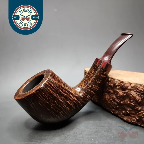 SederCraft by Kraig Sederquist 2023 Smooth Bent Pot Estate Briar Pipe, American Estates