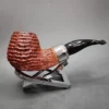 2021 Ardor Urano Bucaneve Rusticated Brandy Estate Briar Pipe, Italian Estates - Image 3