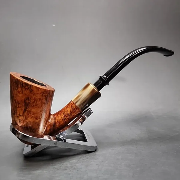 WO Larsen Super 77 Smooth Bent Dublin Estate Briar Pipe, Danish Estates - Image 3