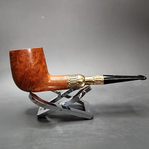 1980 Dunhill 51033 18k Gold Spigot Billiard Estate Briar Pipe, Unsmoked - Image 3