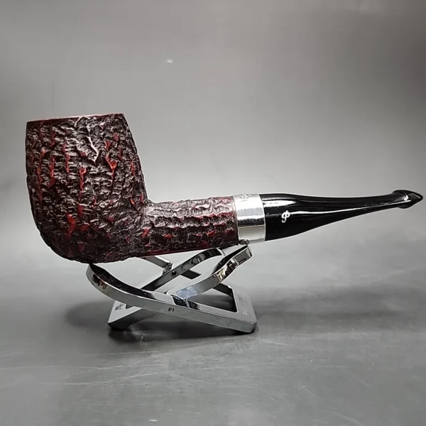 2016 Peterson House Pipe Rusticated Billiard Estate Briar Pipe, Irish Estates - Image 3