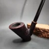 WO Larsen Sandblasted Churchwarden Sitter Estate Briar Pipe, Danish Estates - Image 3