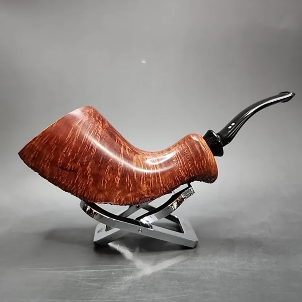 2001 Clarence Mickles Freehand Horn Handmade Estate Briar Pipe, Unsmoked - Image 3