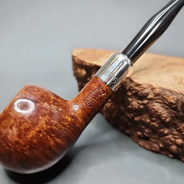 Pre-2003 Peterson Silver Mounted Army 407 Smooth Prince Estate Briar Pipe, Irish Estates - Image 3